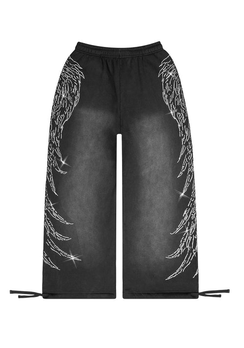 FALLEN RHINESTONE OVERSIZED SWEATPANTS