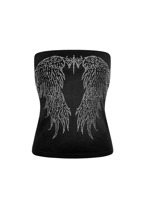 FALLEN RHINESTONE TUBE TOP
